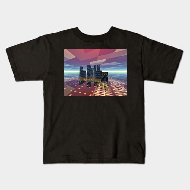 Processing Station Kids T-Shirt by perkinsdesigns